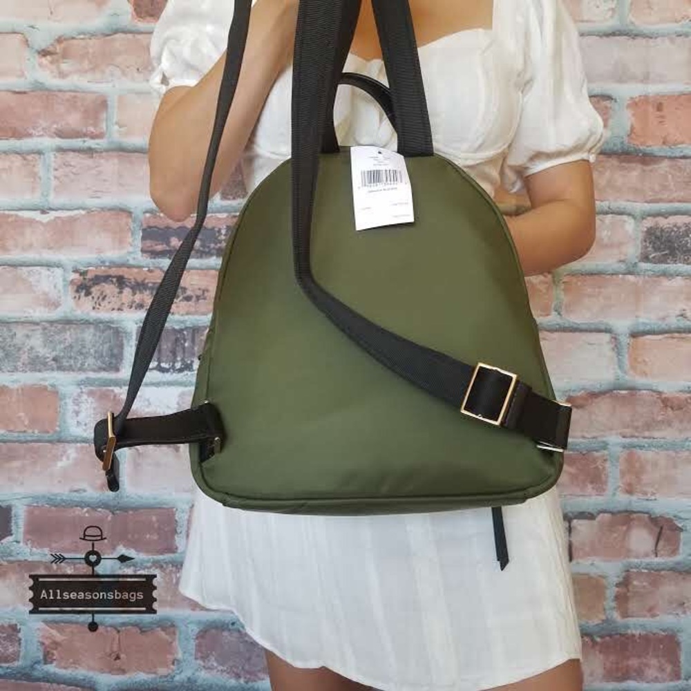 Kate spade medium dawn green backpack bag nylon - Picture 2 of 6